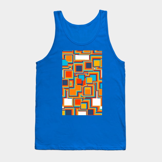 Cycloid Squares Tank Top by JWCoenMathArt